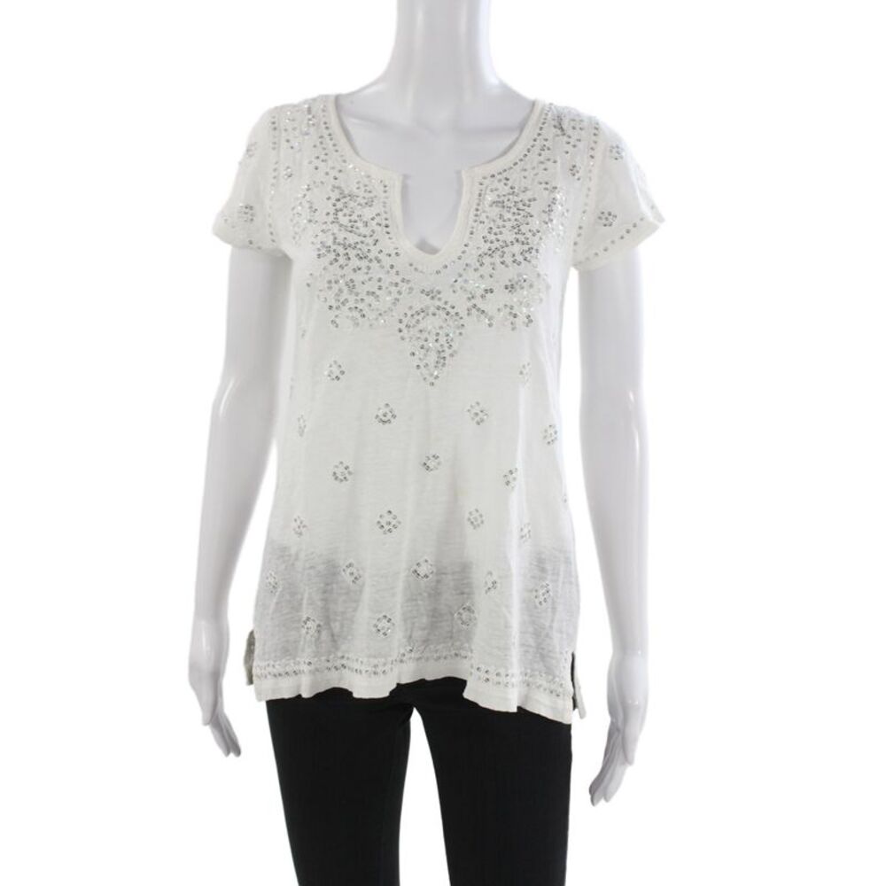Calypso Saint Barth Womens Short Sleeve Top Size S